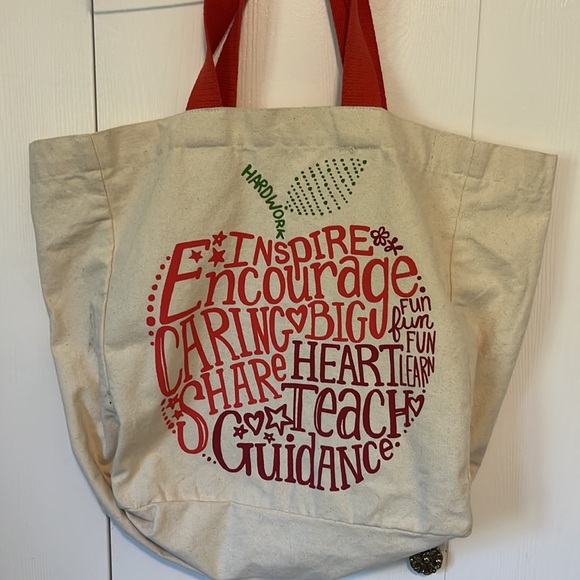 EUC | Teacher Gratitude | Large Canvas Tote - Picture 3 of 5